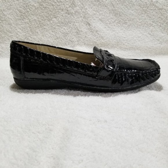 Rasolli  black patent flat shoes - Picture 1 of 7